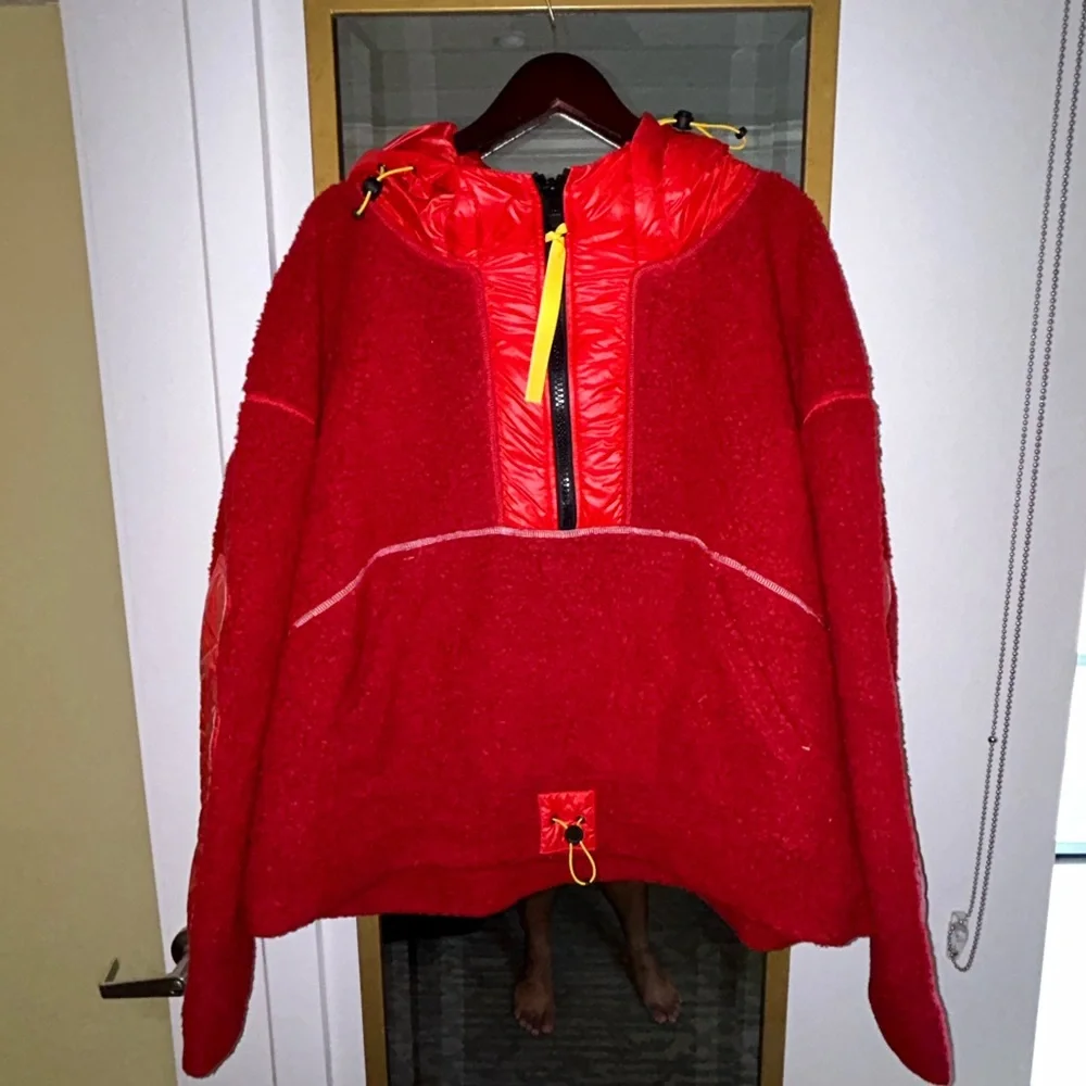 Red Canada Goose X Pyer Moss Throwback sweatshirt with yellow finishes - Picture 7 of 17